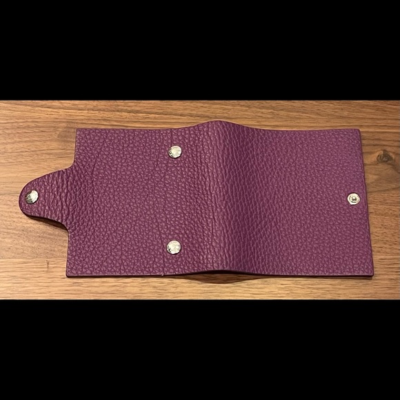 Hermes Ulysse Mini notebook cover in purple Togo leather. With box and ribbon. - Picture 3 of 10